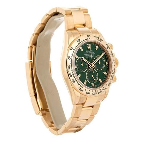 Rolex DAYTONA QUADRANTE VERDE 40MM IN ORO GIALLO 